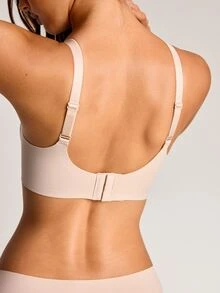 Barelissa 1pc Minimalist Smooth Seamless Push-Up Comfortable Wireless Thin Padded Bra - Dusty Pink - View 2