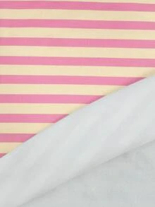 Selamara Bộ đồ 2 món nữ kẻ sọc, áo sweatshirt cổ tròn tay dài & quần ống rộng cạp cao dây rút, set đồ mặc nhà phong cách thường ngày - Nhiều màu - Xem 3