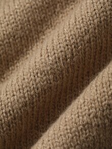 DAZY Men's Solid Color V-Neck Casual Versatile Knit Vest - Camel - View 8
