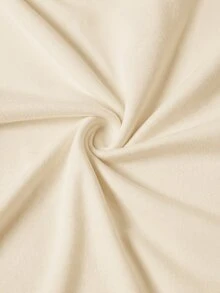 SHEIN Clasi 女款素色不對稱領短袖抓皺休閒T恤 - 彩色 - 查看 10