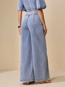 Selenza Women's Casual Versatile Daily Wear Denim Jeans With Pockets - Blue - View 4