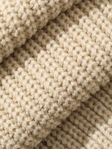 Livesso Women's Solid Color Casual Daily Long Sleeve Sweater Fall - Khaki - View 7