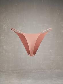 Esseday 3pcs/Pack Multi-Color Casual Comfortable Thin Strap Seamless Adhesive Women's Thong - Multicolor - View 6