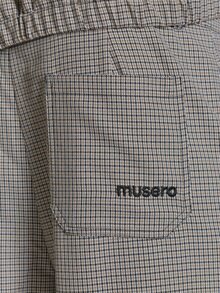 Check Straight Leg Trousers Blac "Musero" Embroidery On Back Pocket Co Ord Trousers Onlt Y Autum Winter Essentials - Multicolor - View 5