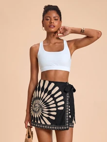 Travachic Women's Woven Printed Skirt For Vacation - Multicolor - View 4