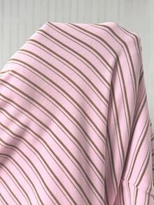 SHEIN EZwear Plus Size Autumn Casual Striped Top And Pants 2 Pieces Set - Multicolor - View 6
