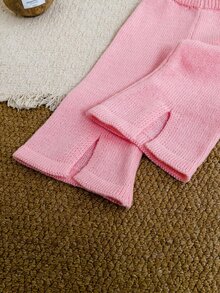 SHEIN Infant Girls Sweet Bow Knitted Sweater Set - Multicolor - View 7