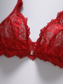 EmpressEnvy 3pcs/Set Women's Floral Lace Sexy Fashion Bra - Multicolor - View 5