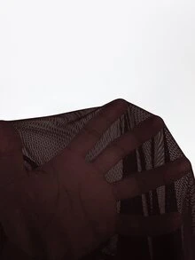 SHEIN Clasi 情人節女款純色泡泡袖夾克 秋冬款 - 中紫紅色 - 查看 3
