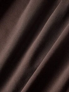 SHEIN MOD Plus Size New Backless Top And Skirts 2 Pieces Set, Suitable For Commuting And Street Style - Mocha Brown - View 4