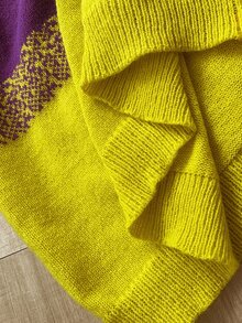 BrightlyHer Sweater Ukuran Besar Motif Polkadot Blok Warna Leher Bulat Lengan 3/4 Nyaman Kasual Musim Gugur/Musim Dingin 2026 - MultiWarna - View 8