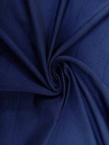 SHEIN 孕婦純色高腰工裝口袋休閒緊身褲 - 藏蓝色 - 查看 9