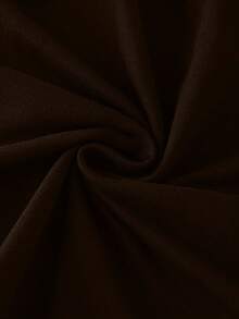 Hotletica Gaun Wanita Elegan Warna Polos dengan Lengan Renda dan Sabuk Pinggang Kasual, Musim Panas - Coklat - View 7