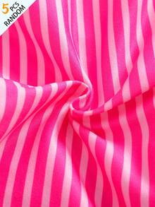 [5pcs Randomly Sent]Young Girl Pink Series Boyshort Underwear, Holiday Style Best Gift For Kids - Multicolor - View 4