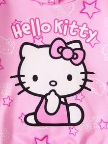 HELLO KITTY AND FRIENDS | SHEIN Sweatshirt Kasual Lengan Panjang Motif Bintang Lima untuk Anak Perempuan - Berwarna merah muda - View 5