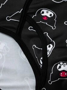 HELLO KITTY AND FRIENDS | SHEIN Celana Dalam Segitiga Pria Bergambar Kartun untuk Pemakaian Sehari-hari dan di Rumah - Hitam - View 5