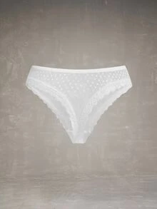 Esseday 5pcs Multi-Color Mesh & Lace Patchwork Pure Charm Women's Triangle Panties - Multicolor - View 6
