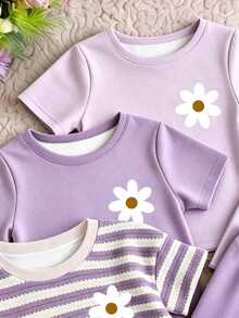 3PCS Baby Girls Tops - White - View 4