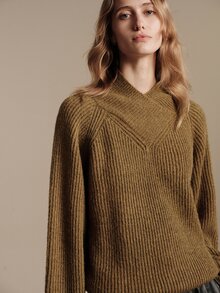 Anewsta Essential Women's Loose Fit Slimming High Neck Sweater Top, Autumn/Winter New Style - Green - View 6