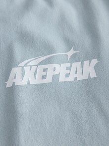 AXEPEAK Camiseta de manga larga con bloques de color y patchwork para hombre talla grande - Azul - Ver 4