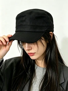 Livesso Women's Versatile Newsboy Cap For Daily Wear - Black - View 3