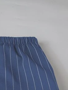 SHEIN LUNE 休閒梭織彈性腰寬鬆版型大尺碼女款長褲，秋冬款 - 彩色 - 查看 3