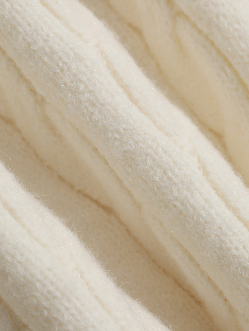 Autumn/Winter Round Neck Cable Knit Sweater Cream White College Style Classic Versatile Loose Casual Commute Streetwear Women's Sweater