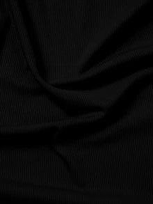 Manfinity Dauomo Men's Solid Color High Neck Long Sleeve Slim Fit Base Layer T-Shirt - Black - View 4