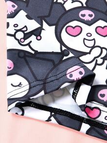 HELLO KITTY AND FRIENDS | SHEIN سروال داخلي رجالي بطبعة كرتونية كاملة - الأسود - مشاهدة 6
