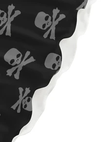 ROMWE Goth 哥德風骷髏性感暗黑辣妹迷你洋裝 女款 - 黑色 - 查看 4