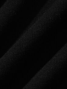 DAZY Women's Solid Color Round Neck Long Sleeve Casual Versatile T-Shirt - Black - View 8