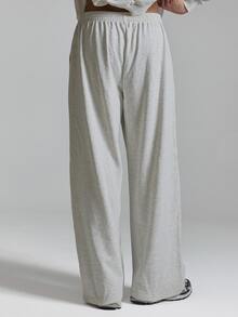 Barrel Leg Joggers Elasticated Waist "Musero"Branded Co Ord Joggers Only Autum Winter Essentials - Grey - View 4