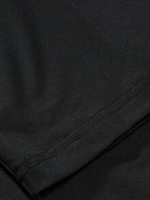 Manfinity Homme Men's Plus Size Solid Color Casual Long Sleeve T-Shirt For Daily Wear - Black - View 7