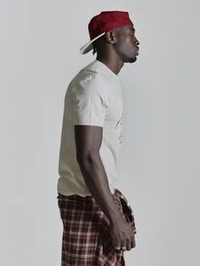 Musero Crew Neckline Short Sleeve Tshirt Front Graphic Autum Winter Essentials - Apricot - View 4
