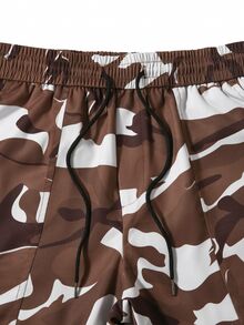 Manfinity Homme Men's Camouflage Casual Versatile Everyday Travel Long Pants - Multicolor - View 5