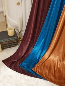 MuseNap CURVE Solid Color 3 Pieces Plus Size Women's Contrast Lace Front Tie Nightgown Set - Multicolor - View 9