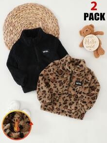 Baby Girl Fashionable Comfortable Long Sleeve Top 2pcs Set - Multicolor - View 2