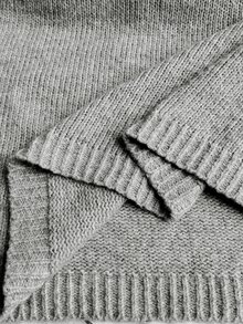 Maweii Plus Size Women's Knitted Hooded Pocket Casual Fashion Loose Knit Dress - Grey - View 7