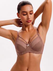 DesireSculpt 女款鋼圈內衣，1件裝 - 咖啡棕 - 查看 7