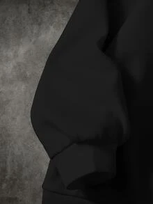 BATMAN X SHEIN 小男孩圓領長袖休閒百搭衛衣 - 白色 - 查看 4