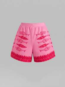 Swim Oasis 26SS 春夏度假風 魚骨 BOHO 風格 一件式泳衣附短褲 2 件套裝 - 彩色 - 查看 6