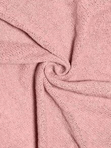 SHEIN PariChic 女款甜美時尚不對稱下擺針織上衣 - 粉色 - 查看 6