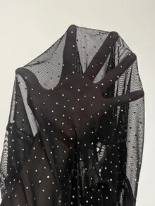 StreetHx Fashionable Women's Black Lace Top - Black - View 7