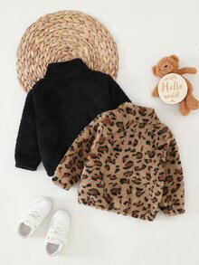 Baby Girl Fashionable Comfortable Long Sleeve Top 2pcs Set - Multicolor - View 3