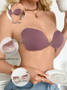 SHEIN 女款內衣配件（乳貼）1入/包 - 紫色 - 查看 6