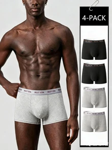 Rest Era 4-Pack Men's Boxer Briefs - Multicolor - View 1