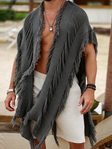Ironwick Cárdigans para Hombre - Gris Oscuro - Ver 5
