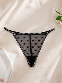 Nora Wilde 8pcs Black & White Women's Comfortable Personalized Thong Panties Set - Black and White - View 7