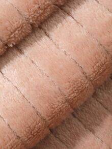 DAZY Winter Fuzzy Minimalist Solid Color Loose Fit Women's Pajama Set - Pink - View 11