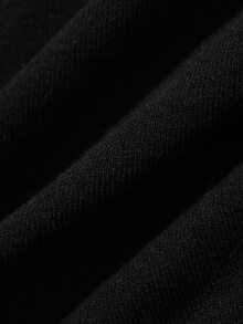 DAZY Women's Solid Color Casual Versatile Daily Long Sleeve T-Shirt - Black - View 7